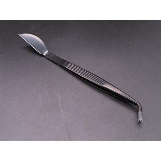 Pinzette curve per bonsai – 210 mm, acciaio inossidabile nero