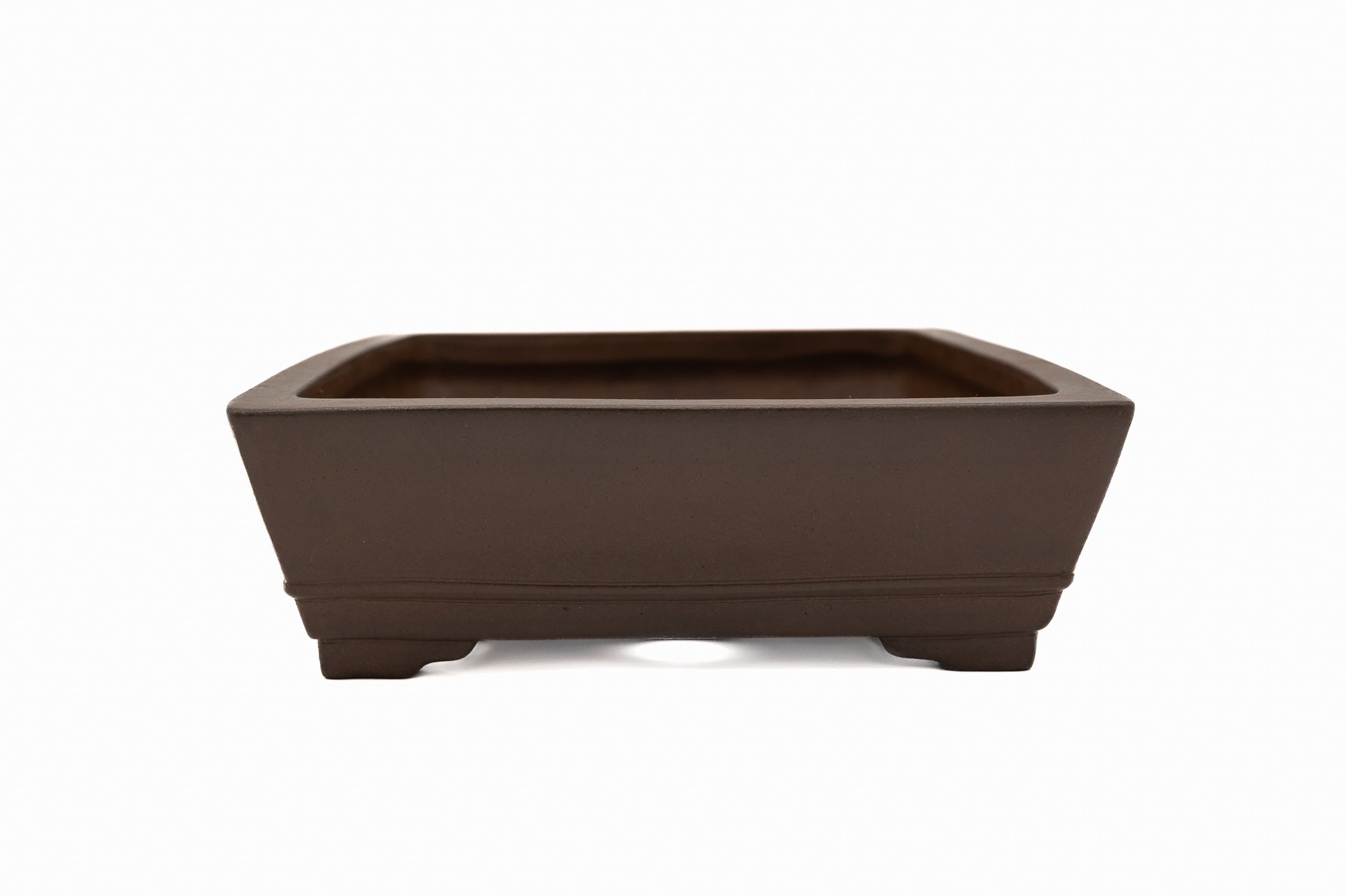 Grande vaso rettangolare per bonsai – Smaltato, dalla texture liscia, dalla forma audace e dalle linee nette.