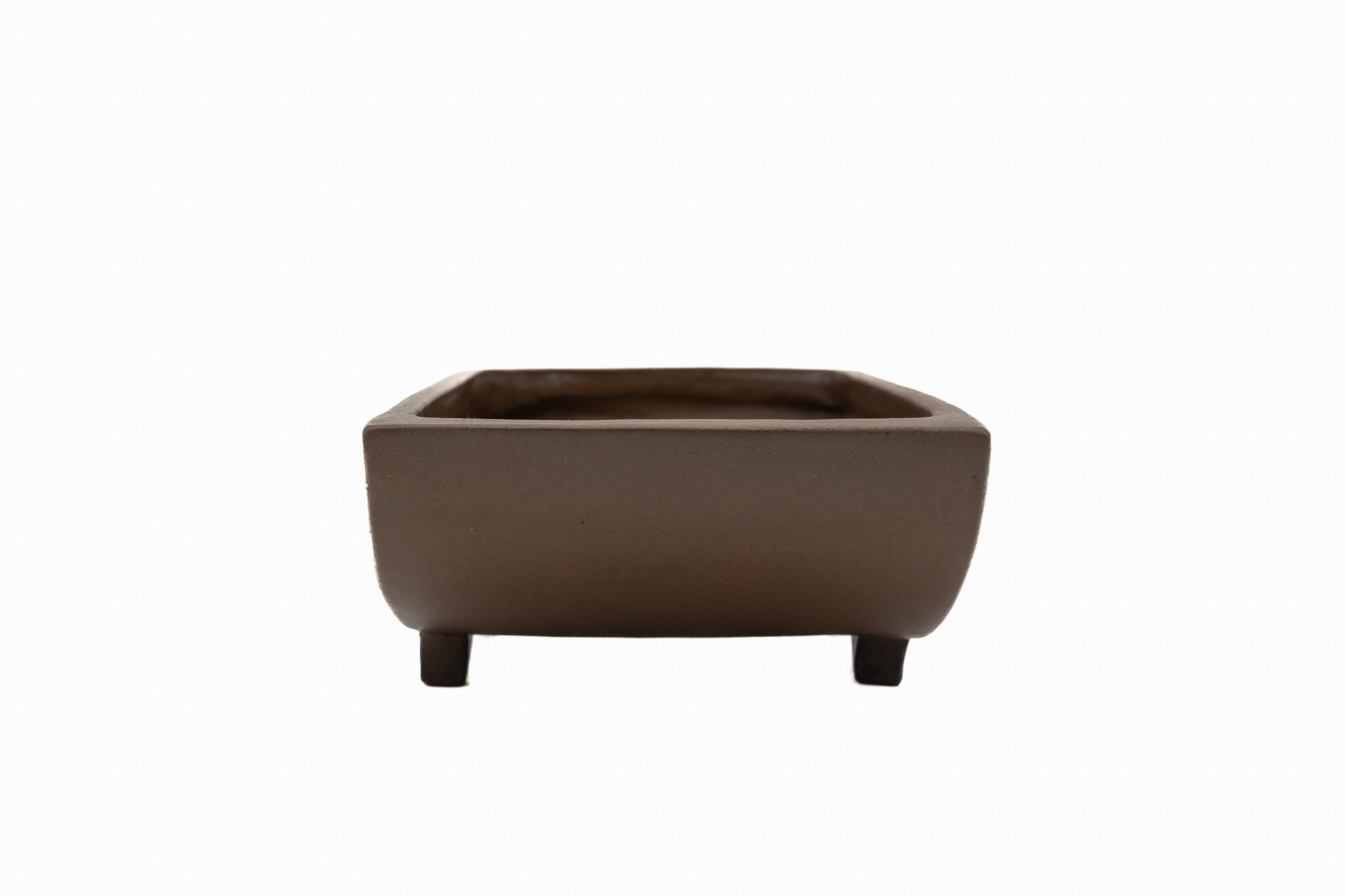 Vaso per bonsai rettangolare medio non smaltato – Stile vintage, forma non convenzionale, 13x8,5x4,5