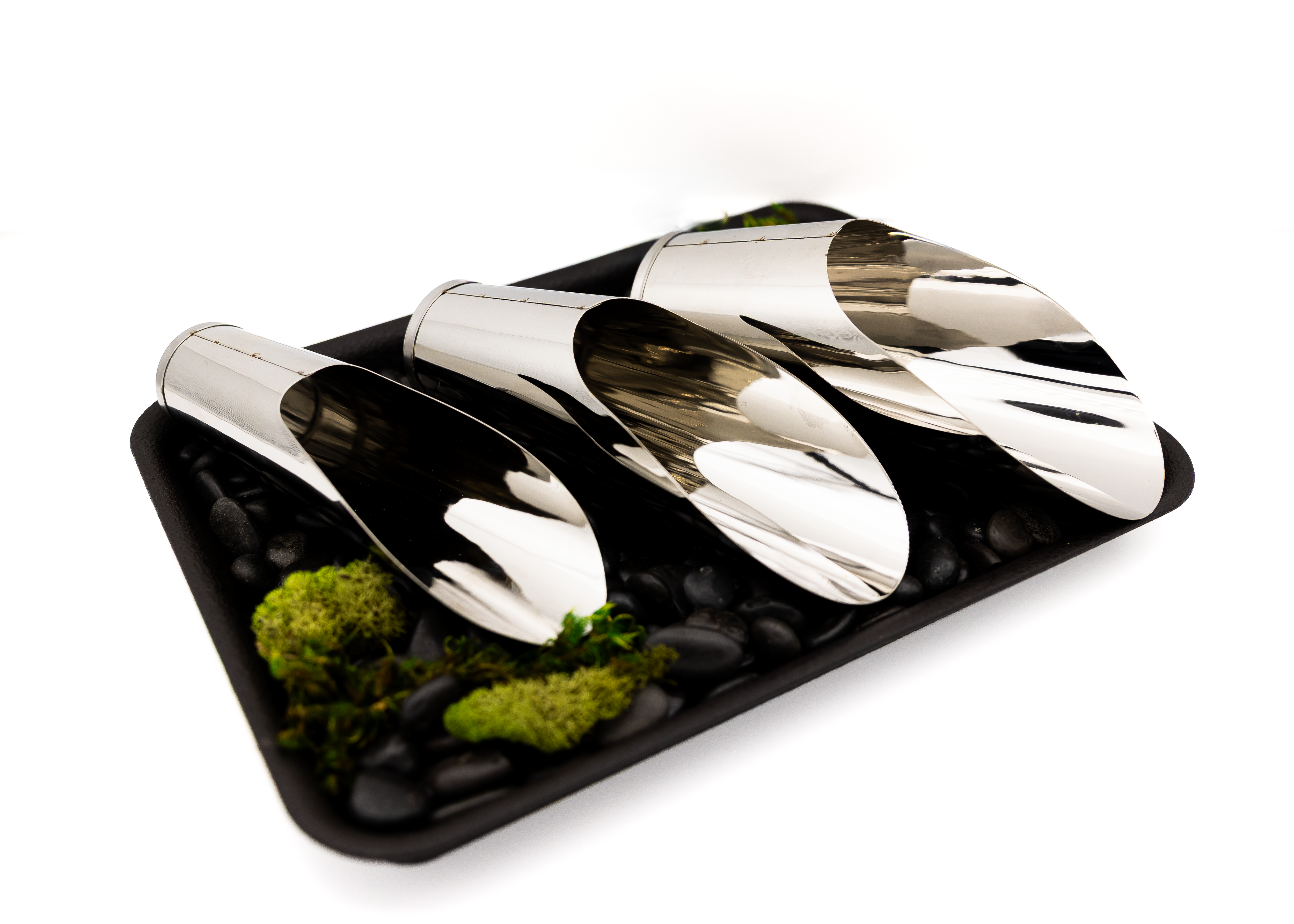 Set di palette per terriccio da bonsai – Piccola, media e grande, in acciaio inossidabile