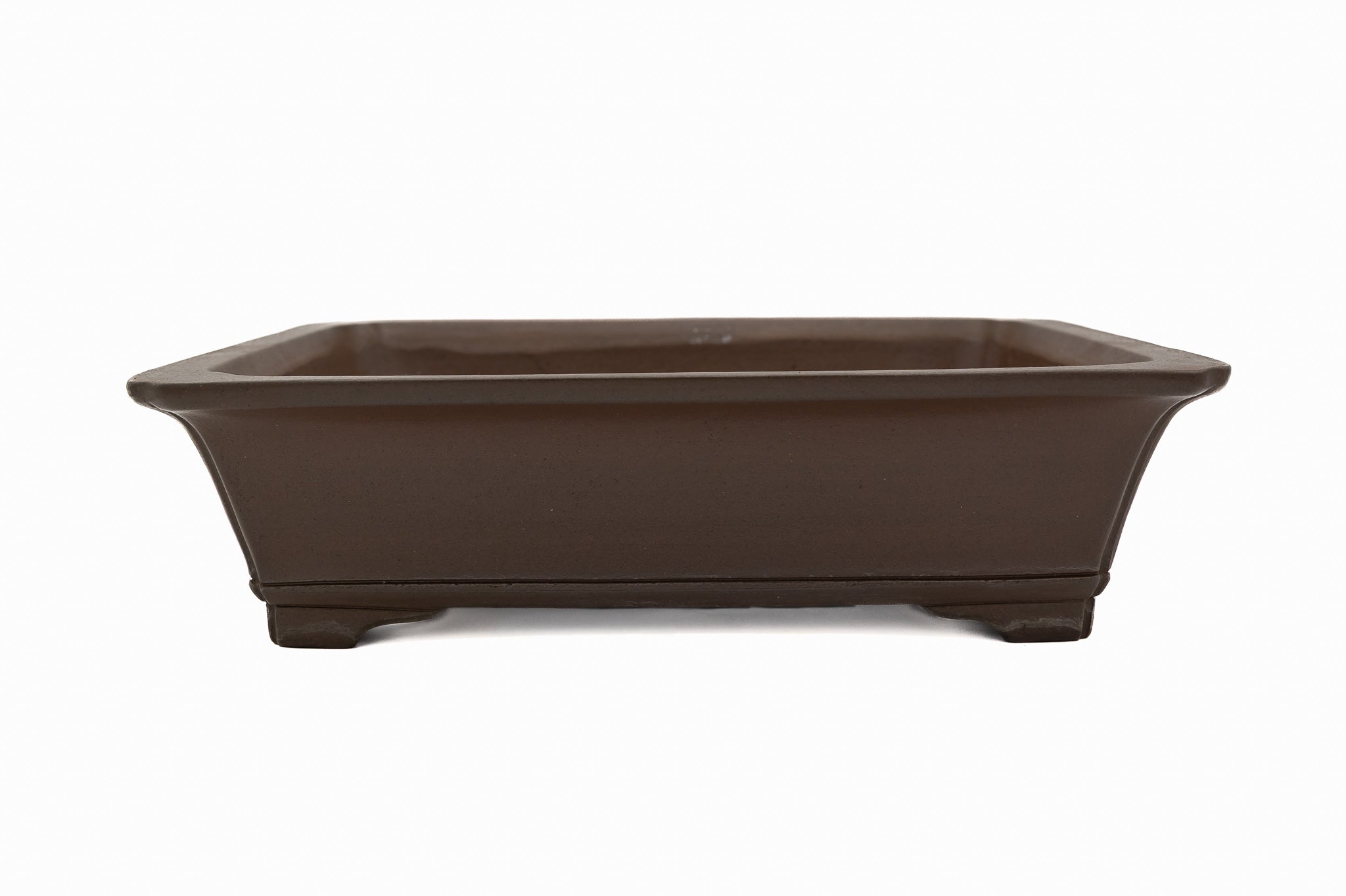 Grande vaso rettangolare per bonsai – Smaltato, dalla texture liscia, dalla forma audace e dalle linee nette.