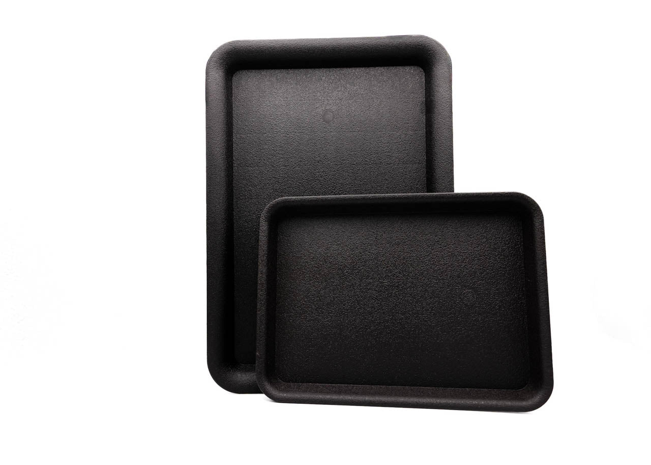 Set di vassoi raccogligocce: grande 12×10 + piccolo 8×6, confezione da 2